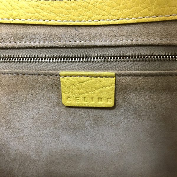 37811211 8 Celine Large Chouquette Leather Handbag Yellow