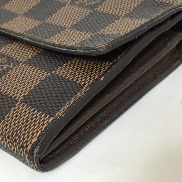 37811345 11 Louis Vuitton Portefeuille Sara Damier Canvas Long Wallet Ebene