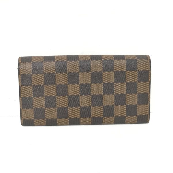 37811345 2 Louis Vuitton Portefeuille Sara Damier Canvas Long Wallet Ebene