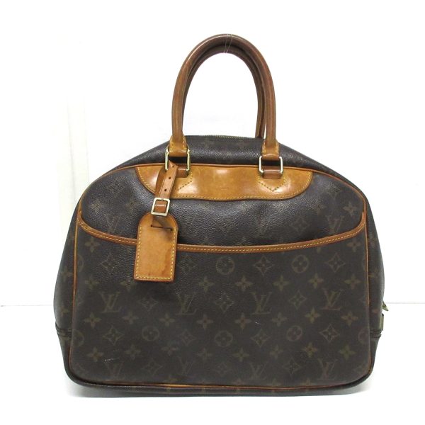 37811572 1 Louis Vuitton Deauville Monogram Canvas Handbag Brown