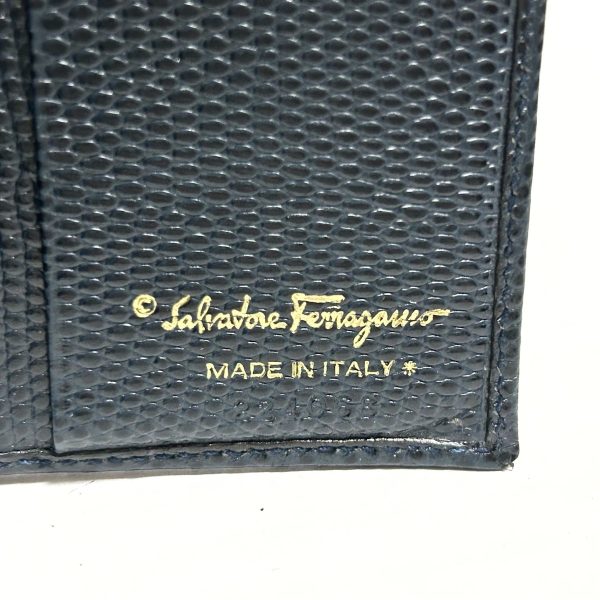 37813616 5 Salvatore Ferragamo Vara W Hook Leather Wallet Navy