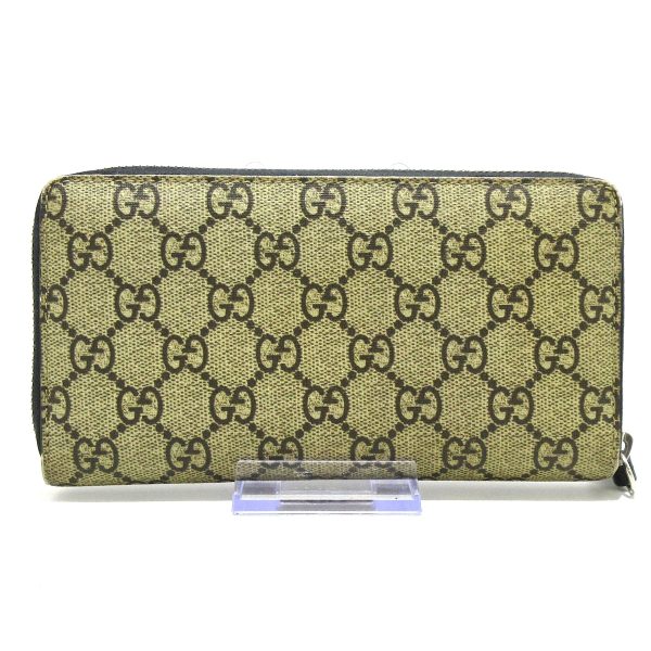 37817748 2 Gucci Snake Print Gg Supreme Pvc Wallet Beige