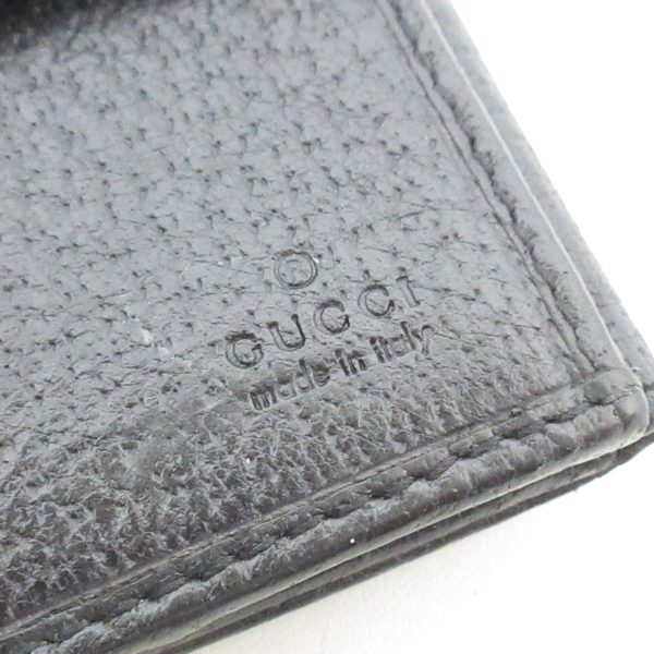 37817751 5 Gucci Metal Bar Leather Wallet Black