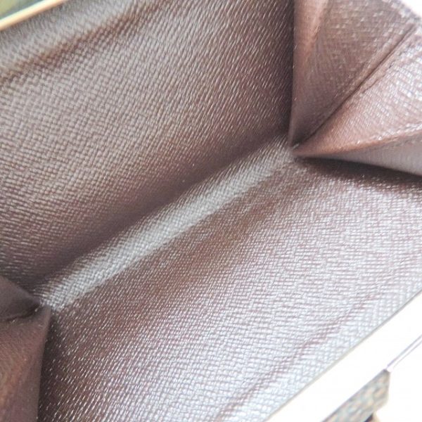 37818817 4 Louis Vuitton Portomone Viennese Canvas Damier Bifold Wallet Brown