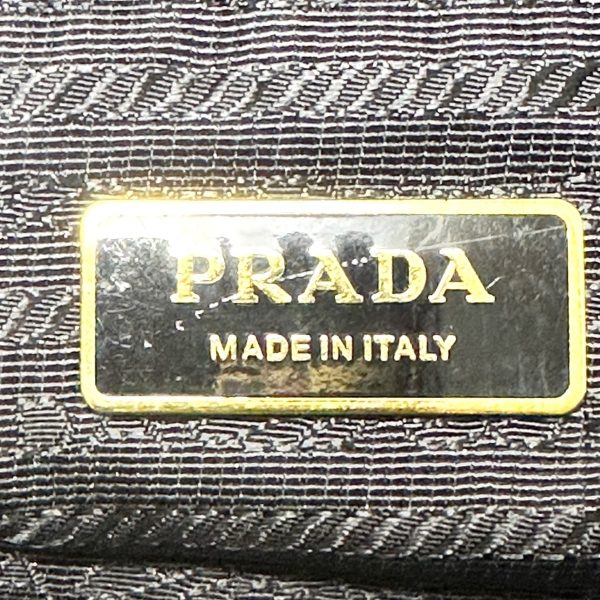 37822639 8 Prada Shoulder Bag Nylon Leather Black