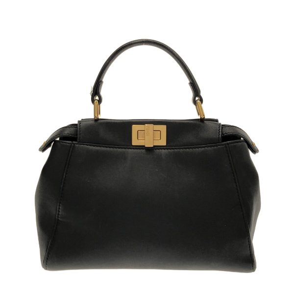 37824639 1 Fendi Handbag Leather Black