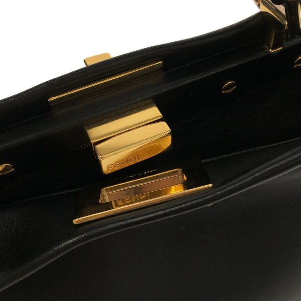 37824639 10 Fendi Handbag Leather Black