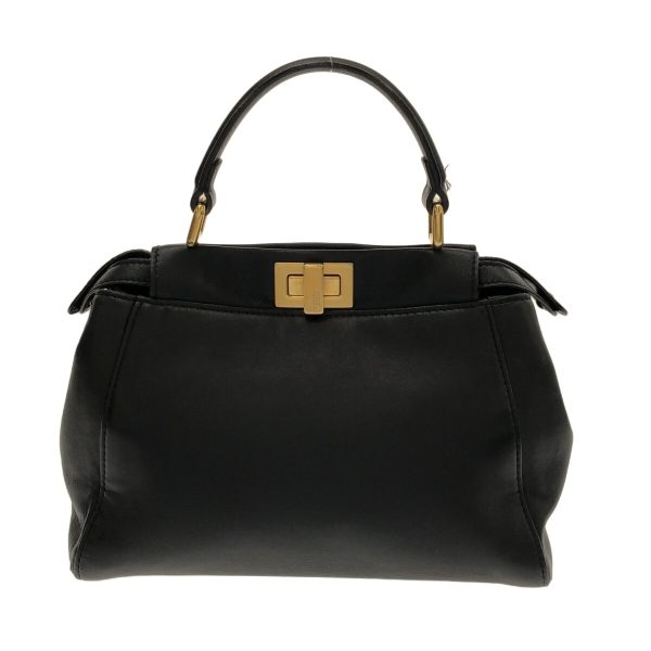 37824639 3 Fendi Handbag Leather Black