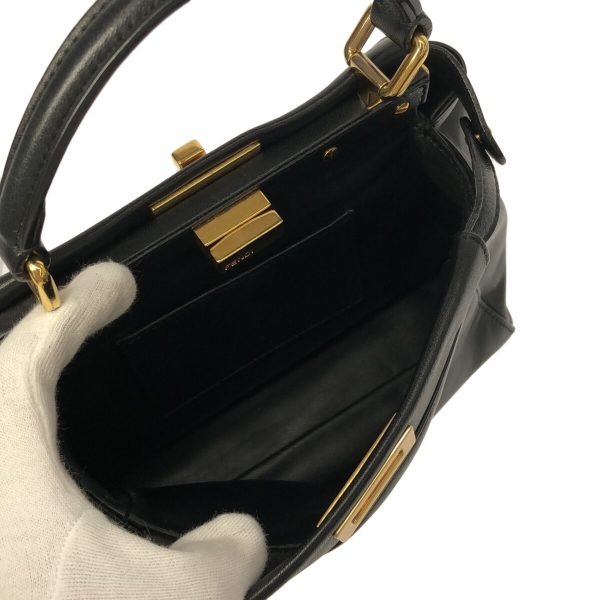 37824639 6 Fendi Handbag Leather Black