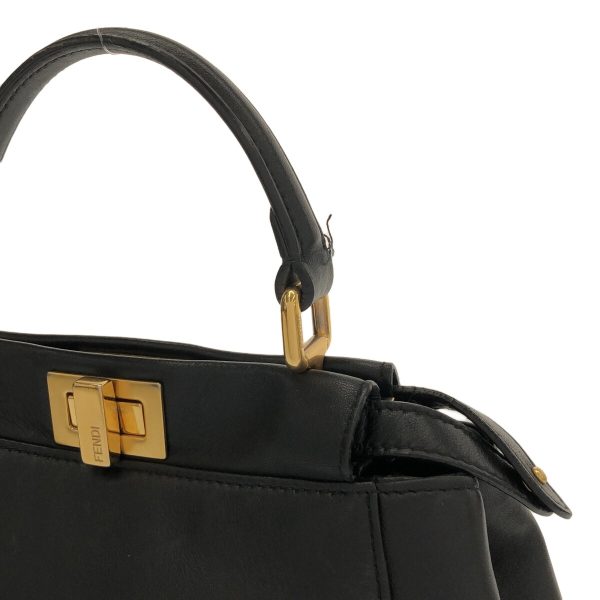 37824639 9 Fendi Handbag Leather Black