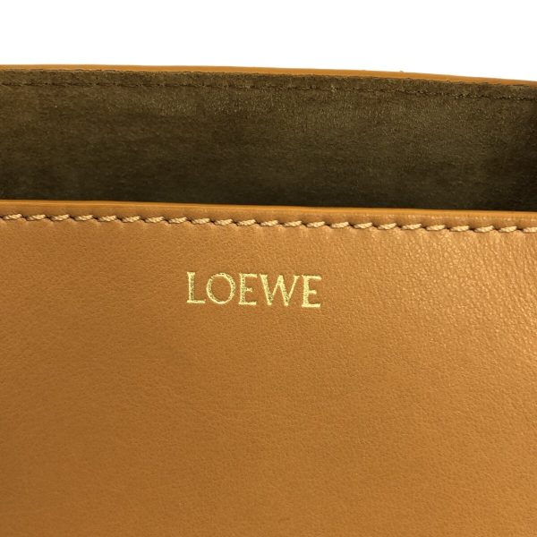 37824716 7 Loewe Puzzle Fold Mini Tote Bag Leather Brown