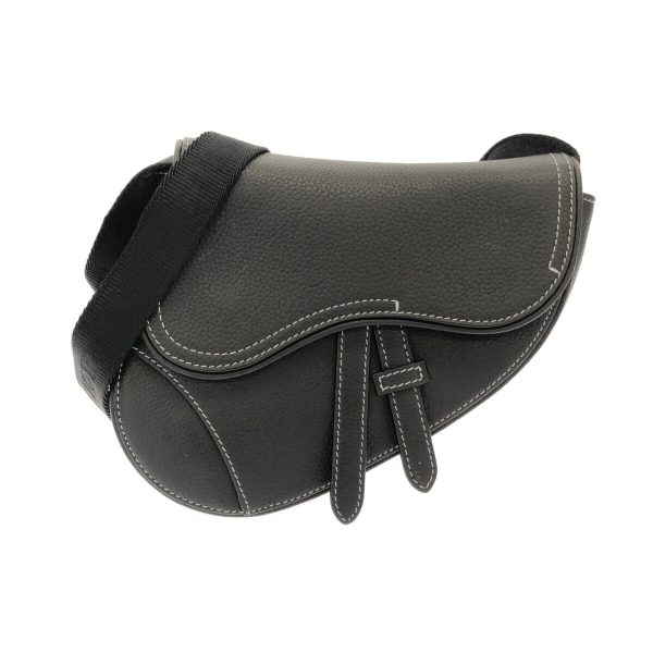 37825349 1 Dior Saddle Bag Black Leather