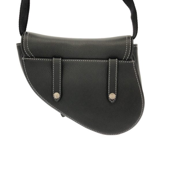 37825349 3 Dior Saddle Bag Black Leather