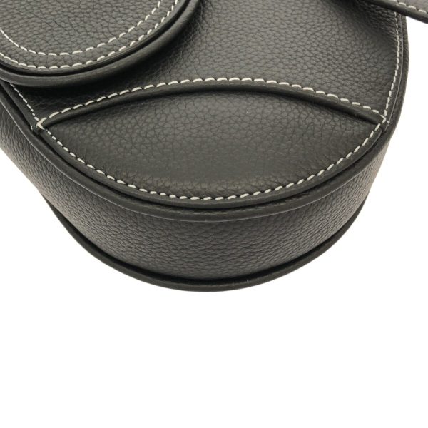 37825349 5 Dior Saddle Bag Black Leather