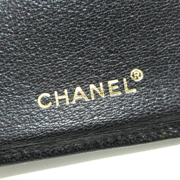 37828915 5 Chanel Long Wallet Gold Hardware Leather Black