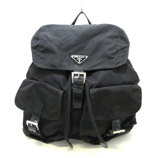 37829185 1 Prada Rucksack Nylon Leather Black