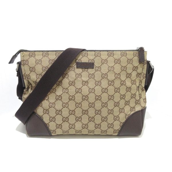 37829205 1 Gucci Gg Pattern Jacquard Shoulder Bag Beige