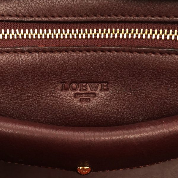 37831442 7 Loewe Amazona 28 Handbag Leather Bordeaux