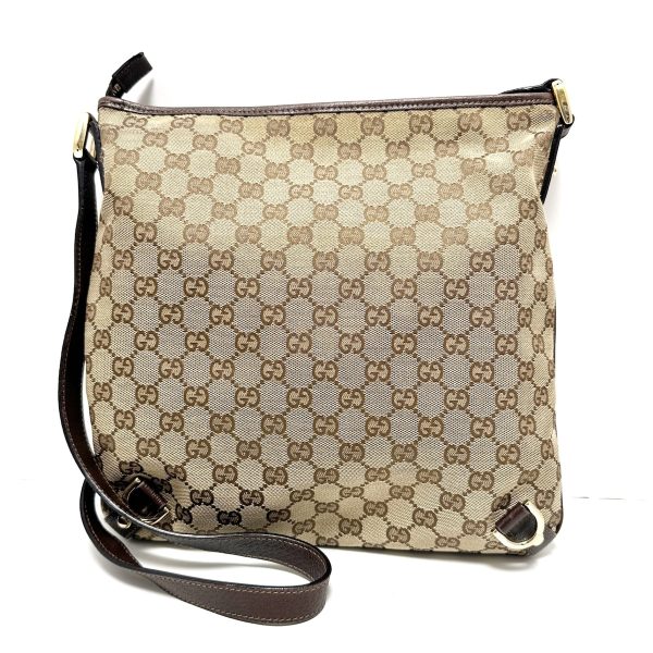 37833047 3 Gucci Abbey Gg Pattern Jacquard Shoulder Bag Beige