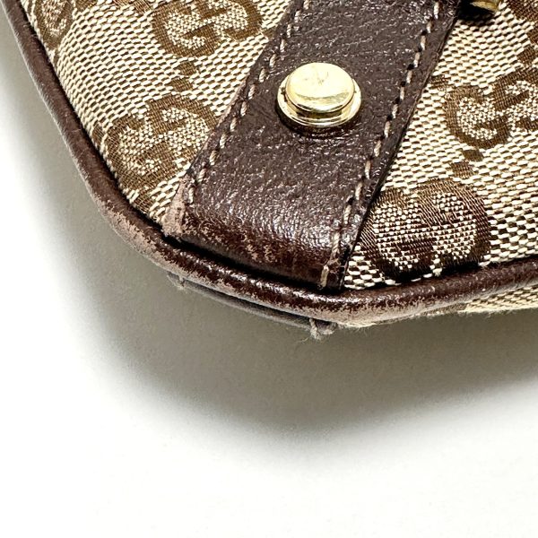 37833047 5 Gucci Abbey Gg Pattern Jacquard Shoulder Bag Beige