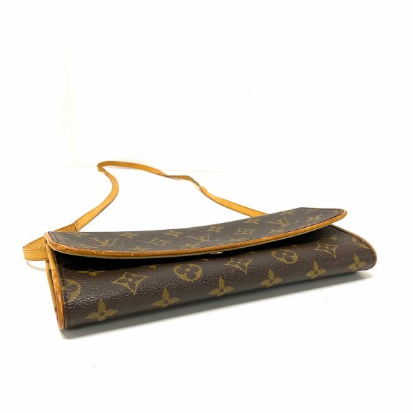 37833596 4 Louis Vuitton Pochette Twin Monogram Canvas Shoulder Bag Brown