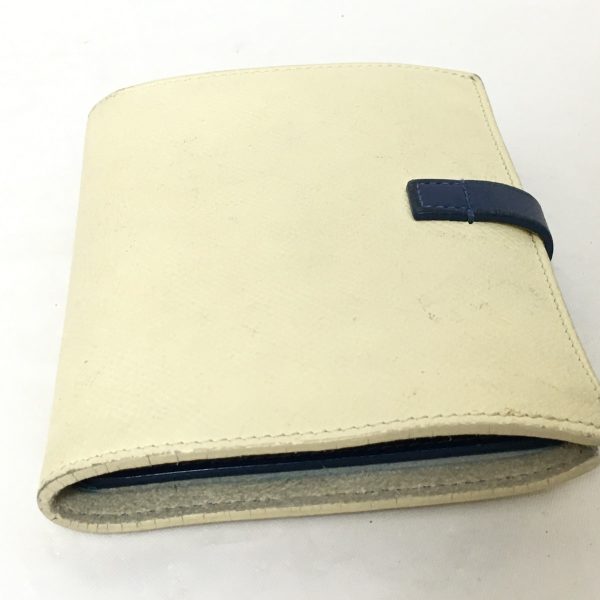 37834200 10 Celine Strap Medium Bifold Leather Wallet Ivory