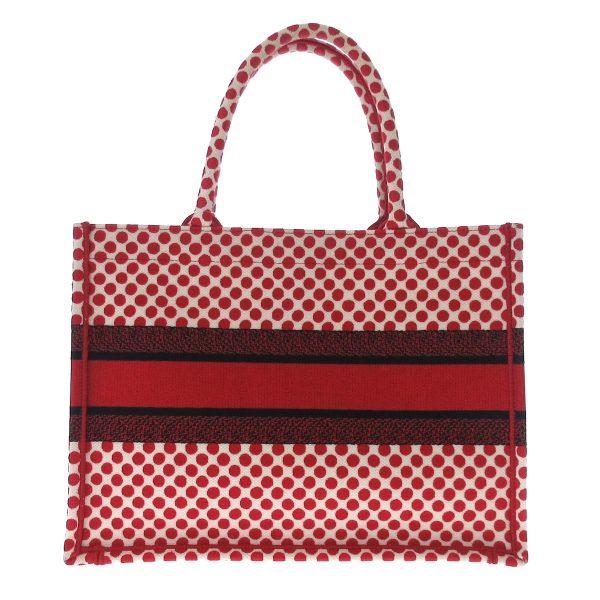 37836049 3 Dior Book Tote Medium Bag White Red Black