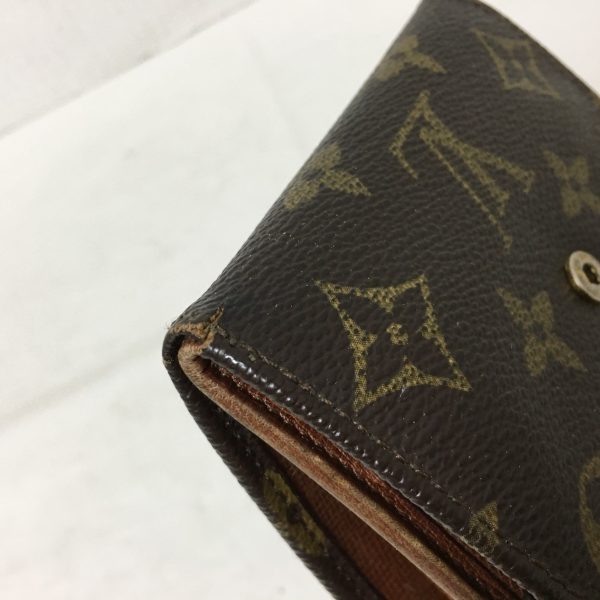 37836055 6 Louis Vuitton Portomonevier Monogram Canvas W Hook Wallet Brown