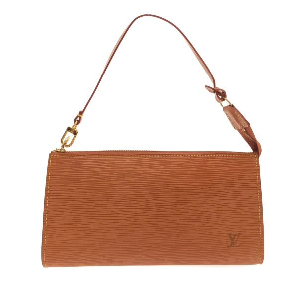 37836951 1 Louis Vuitton Pochette Accessoire Leather Handbag Zipang Gold