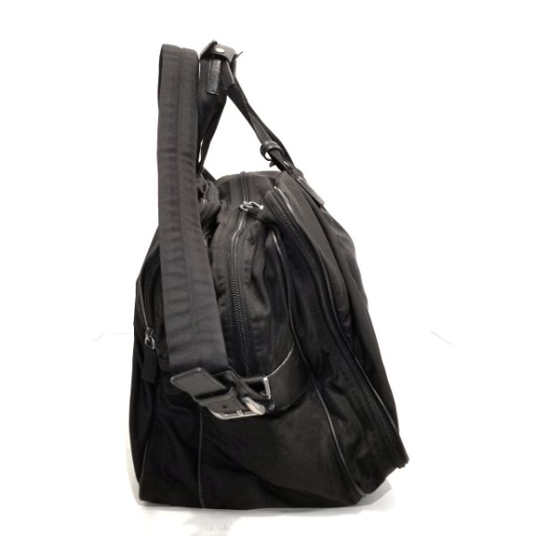 37837076 2 Prada Boston Bag Nylon Leather Black