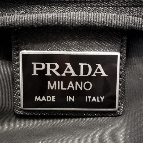 37837076 8 Prada Boston Bag Nylon Leather Black