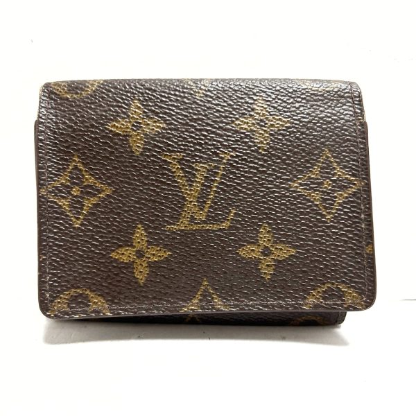 37837331 1 Louis Vuitton Anvelope Carte de Visite Canvas Card Holder Brown