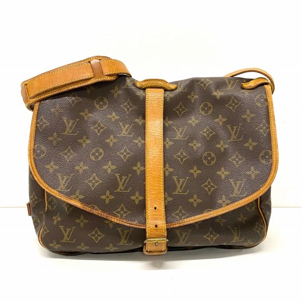 37838645 1 Louis Vuitton Saumur Monogram Canvas Shoulder Bag Brown