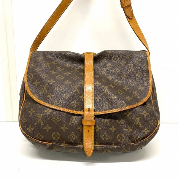 37838645 3 Louis Vuitton Saumur Monogram Canvas Shoulder Bag Brown