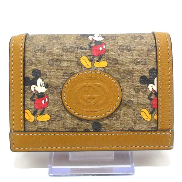 37838854 1 Gucci Disney Collaboration Pvc Wallet Brown