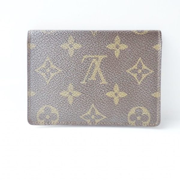 37839460 2 Louis Vuitton Porte 2 Cult Monogram Canvas Pass Case Brown