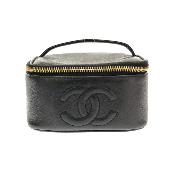 37839750 1 Chanel Vanity Bag Caviar Skin Black