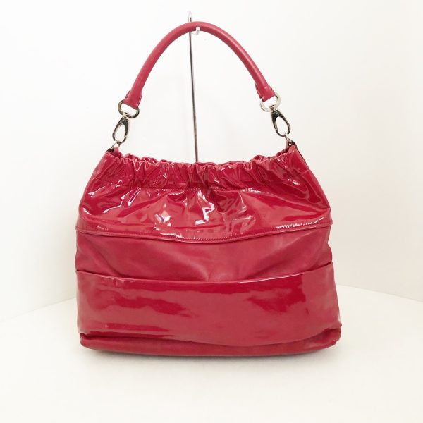 37844727 3 Salvatore Ferragamo Vara Enamel Leather Handbag Red