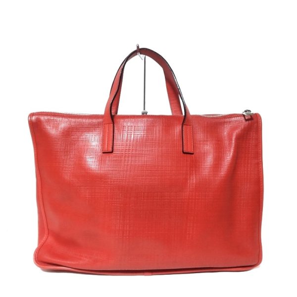 37845381 3 Loewe Handbag Linen Leather Red