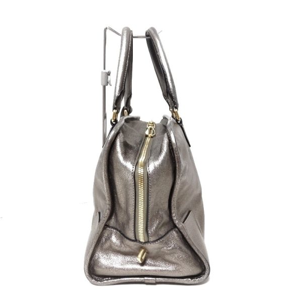 37845384 2 Loewe Amazona 36 Handbag Leather Silver