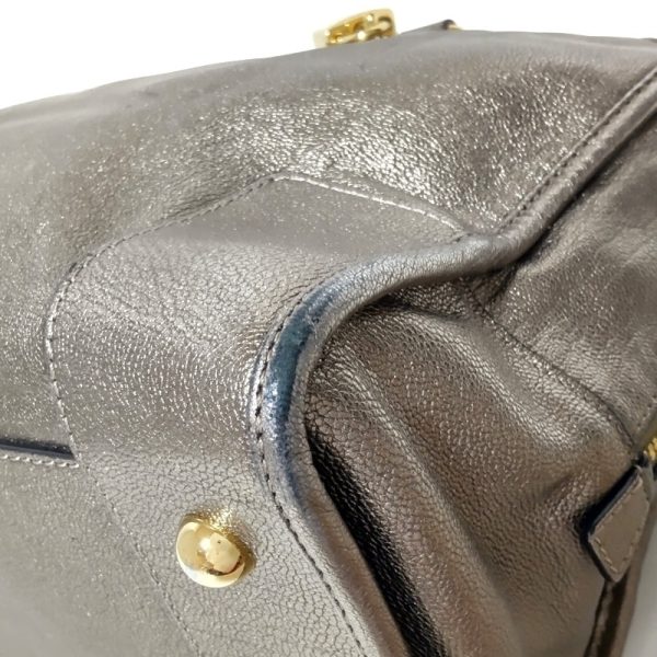 37845384 5 Loewe Amazona 36 Handbag Leather Silver