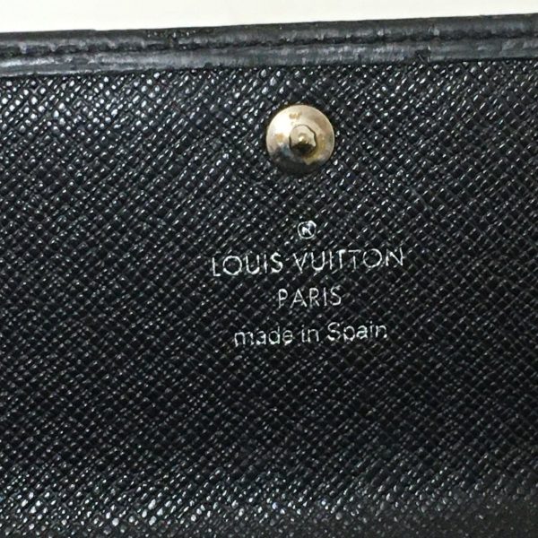 37845537 5 Louis Vuitton Pochette Porte Monet Credit Leather Long Wallet Noir