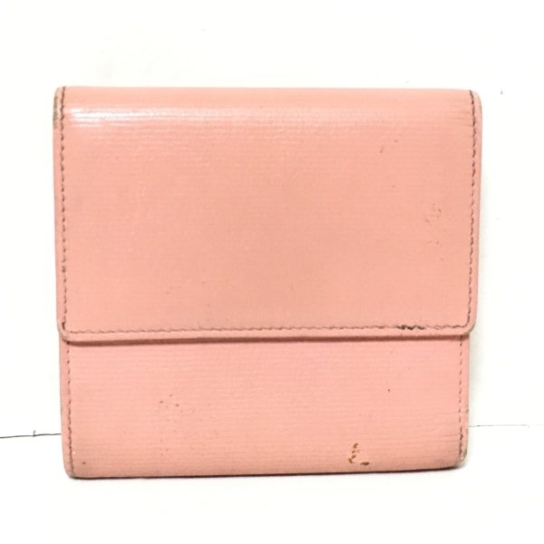 37846101 2 Chanel Coco Button Trifold Wallet Leather Pink