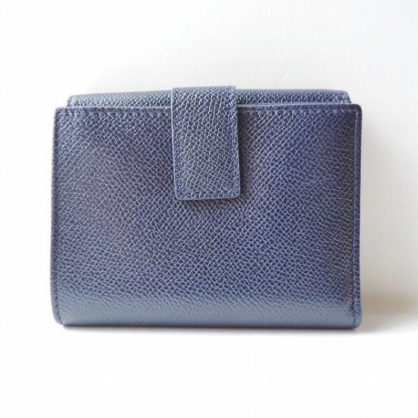 37846103 2 Salvatore Ferragamo Gancini Leather Wallet Navy