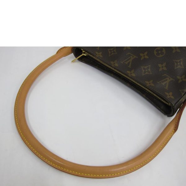 37849 3 Louis Vuitton Looping MM Monogram Shoulder Bag Brown