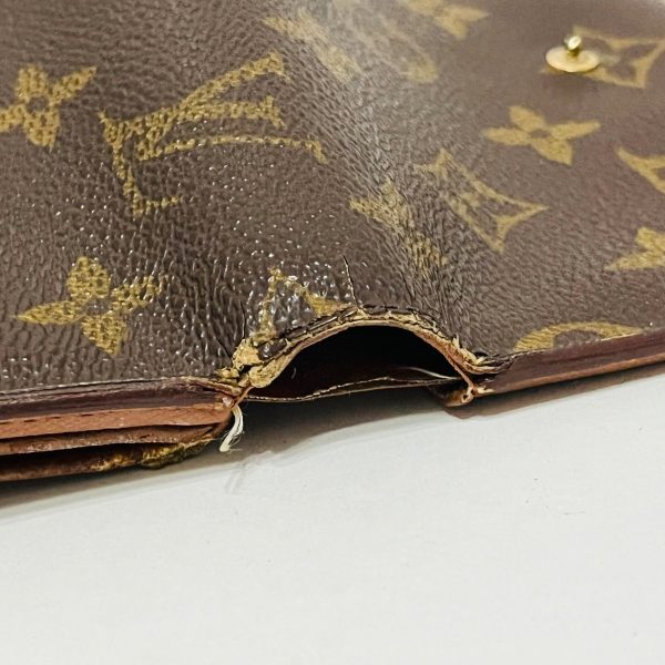 37850673 6 Louis Vuitton Porte Tresor Monogram Canvas Trifold Wallet Brown