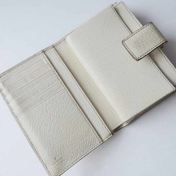 37850705 3 Gucci Gg Pattern Jacquard Bifold Wallet Beige