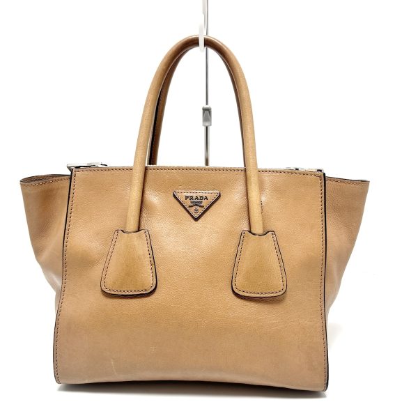 37850756 1 Prada Tote Bag Leather Beige