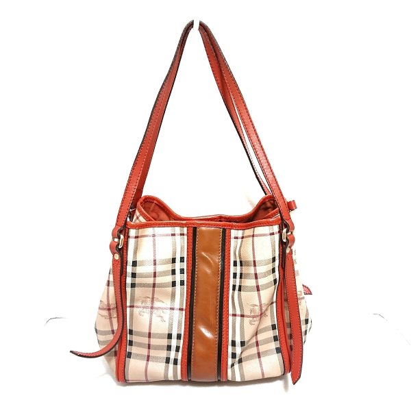 37851054 1 Burberry Tote Bag Plaid Pattern Beige