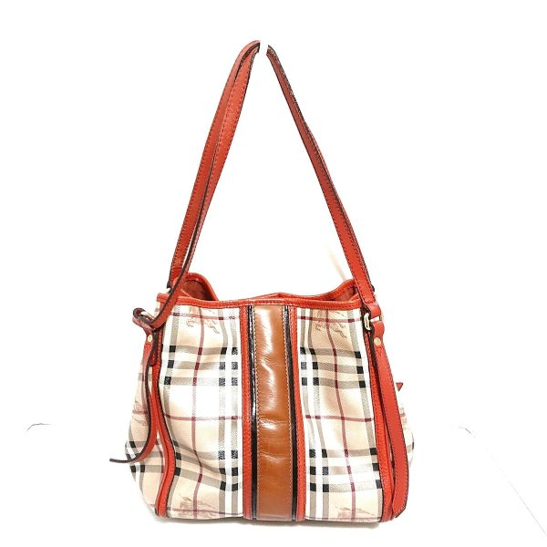 37851054 3 Burberry Tote Bag Plaid Pattern Beige